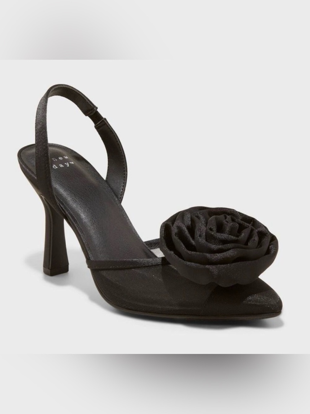 A New Day - NWT Women's Fleur Florette Slingback Heels - A New Day Black Sz 11